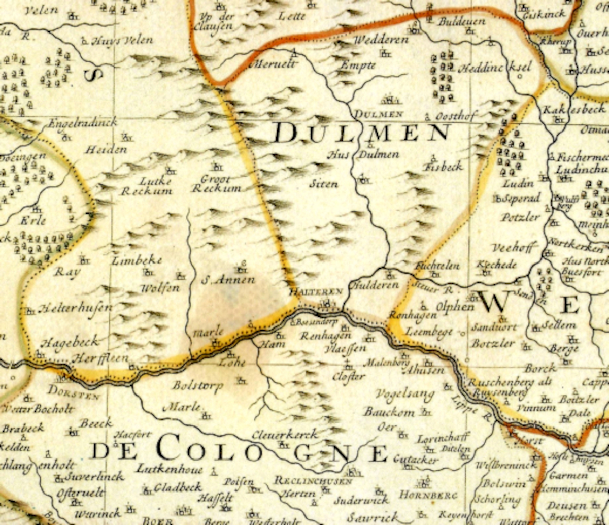 Karte von 1692