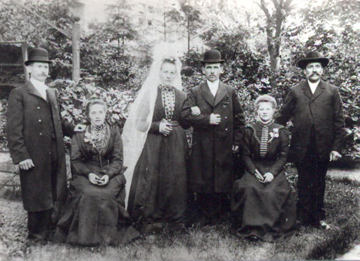 Hochzeit des Bernard Schäpers gt. Fischer 1908