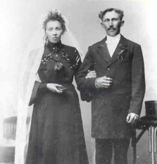 Heinrich und Josephine Brathe im Mai 1900 (Hochzeitsbild)