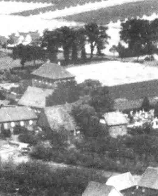 Luftbild ehemaliges Pfarrhaus