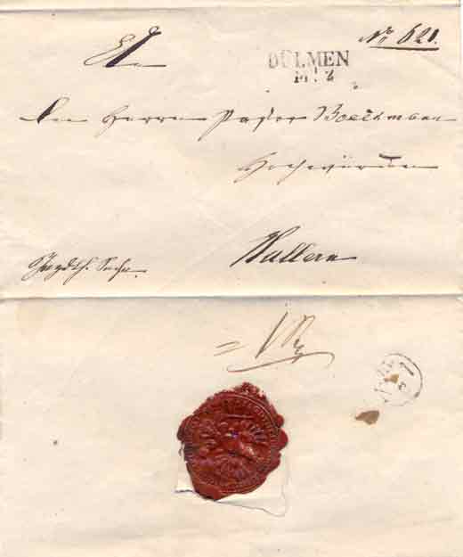 Briefumschlag 1826-1849