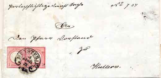 Briefumschlag 1873